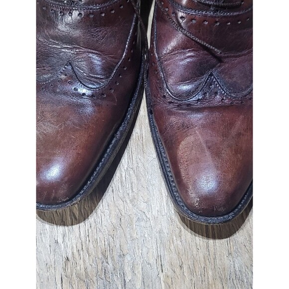 ermenegildo zegna  Wingtip Leather oxford dress shoes men 9D brown main image 3